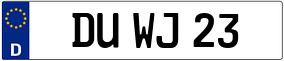 Trailer License Plate